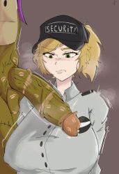 1boy 1female 1male1female artist_name artist_signature balls ballsack big_breasts blonde-haired_female blonde_hair blonde_hair_female breasts clothed clothed_female cock cock_hungry cock_out digital_drawing_(artwork) digital_media_(artwork) disgusted disgusted_look faceless_male fanart fanart_from_twitter five_nights_at_freddy's five_nights_at_freddy's:_security_breach fnaf gigantic_breasts glitchtrap green_hair horror_game human kiss_mark kiss_mark_on_penis light-skinned_female lipstick_mark lipstick_on_balls lipstick_on_penis massive_boobs massive_breasts massive_cock nervous rabbit_humanoid security security_guard security_hat slutty_female straight turing890 vanessa_(fnaf) video_game_character video_game_franchise video_games worshipping_cock yellow_skin