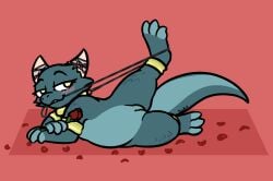 2026 2_horns aliasing anthro bedroom_eyes belly biped bizart blush bracelet bracelet_only claws collar collar_only digital_drawing_(artwork) digital_media_(artwork) feet female flower genitals half-closed_eyes hi_res horn jewelry kobold leash leash_in_mouth leash_in_own_mouth leash_pull leashed_collar leashed_female looking_at_viewer lying markings narrowed_eyes nude object_in_mouth on_side open_mouth petals plant presenting presenting_vulva rose_(flower) scale_markings scales scalie seductive simple_background slightly_chubby slightly_chubby_anthro slightly_chubby_female smile smiling_at_viewer smirk smirking_at_viewer solo spread_legs spreading tail teal_body teal_scales teeth thick_thighs vulva wide_hips yellow_eyes