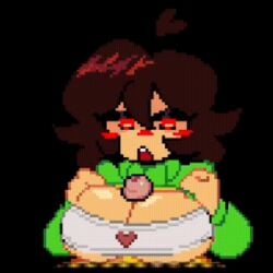 1futa 1girls animated big_breasts big_tits bra brown_hair chara chara_(lovemaniac) chara_(undertale) cock cum cum_on_breasts cum_on_tits cumshot dick game_character game_screenshot game_sprite gif heart_symbol love_maniac paizuri paizuri_under_clothes penis pixel_animation pixel_art pleasure_face red_eyes team_nebula titfuck titfuck_under_clothes titjob top topwear undertale