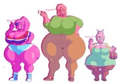 may_(xmelomor24x) edna_baker_(xmelomor24x) xmelomor24x transparent_background reference_sheet voluptuous voluptuous_female curvy_figure curvy_female milf gilf wide_hips