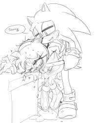 1boy 1boy1girl 1girl 1girls ahegao ahegao_face amy_rose black_and_white blush blush_face blush_lines blushed_face blushing blushing_female boots breasts breasts_out breasts_outside crying crying_while_penetrated crying_with_eyes_open cum cum_in_mouth cum_in_pussy cum_inside cum_on_face doggy_style dominant_male dress dress_pull drool drool_on_face drool_string drooling drooling_cum drooling_tongue ear_blush expressive female fluid_on_breasts fluids fluids_genitals kosherea male male/female male_penetrating male_penetrating_female mobian mobian_(species) mobian_hedgehog monochrome nipple_slip passive_female semen semen_on_body sex sketch small_breasts smaller_female smaller_female_larger_male sonic_(series) sonic_the_hedgehog sonic_the_hedgehog_(series) sweat sweatdrop sweating sweaty sweaty_body text text_bubble wet wet_body wet_pussy white_background