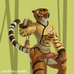 master tigress from dreamworks by sharpwillowart