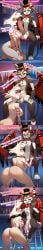 ai_generated angel_dust_(hazbin_hotel) balls bar big_balls big_boobs big_breasts big_cock big_penis blowjob boobs breasts cat cock cocky69 comic cum cum_dripping cum_in_mouth cum_inside cumming cumming_in_mouth cumming_inside deepthroat demon hazbin_hotel husk_(hazbin_hotel) kneeling long_cock long_penis male/female naked naked_female naked_male penis pussy sitting_on_chair smug_face sucking_penis text vagina wet_pussy