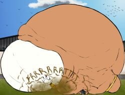 absurd_res anthro arcanine big_butt blush breasts butt canid canine canis cleavage clothed clothing domestic_dog duo face_in_anus face_in_ass fart fart_cloud fart_fetish fart_sniffing farting_in_mouth farting_on_another farting_on_face farting_on_male farting_while_penetrated food_inflation forced generation_1_pokemon hi_res hose hose_in_mouth hose_inflation inflated_belly inflation lying lying_on_ground male male/male mammal muzzle_in_anus nintendo on_front on_ground outside overweight overweight_anthro overweight_male pierce_(pierce_wolf) pokemon pokemon_(species) rolling_over shiba_inu silo sniffing spitz surprised throwing_weight warehouse weight_gain yonnixart