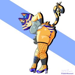 ankha from animal crossing by salem revenant