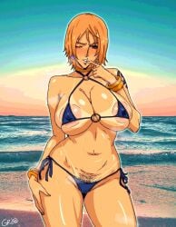 female female_only nami nami_(classic) nami_(one_piece) one_piece pre-timeskip pubic_hair solidusgrilo uncensored