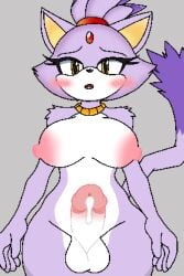 1futa 1girls 2024 anthro balls blaze_the_cat blushing breasts breasts_out catgirl cum cum_drip feline female female_only futanari grey_background humanoid_genitalia humanoid_penis long_tail mobian_(species) necklace penis pixel pixel_art plain_background purple_fur simple_background sonic_(series) sonic_the_hedgehog_(series) thundeon3 white_fur yellow_eyes