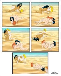 1boy 4girls apple_butt archie_andrews archie_comics barefoot beach beach_sex betty_cooper big_breasts black_hair black_hair_female blonde_hair blonde_hair_female brown_skinned_female catfight cheryl_blossom chocolate_and_vanilla comic comic_page commission competitive_sex completely_nude completely_nude_female curvaceous curvy curvy_female curvy_figure drooling eyes_closed feet female female_only fight fingering fingering_from_behind fingering_pussy ginger girl_on_top glaring gripping_hair group group_sex hickey lesbian_sex licking_foot licking_nipples long_hair looking_pleasured orgy red_hair_female rolling rough_sex scissoring sexfight soles sunnyday2000 toes tongue tribadism valerie_brown veronica_lodge watching wrestling yuri