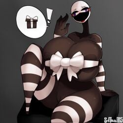 1girls big_breasts breasts female five_nights_at_freddy's five_nights_at_freddy's_2 fnaf marionette_(fnaf) naked puppet_(fnaf) solo srnava