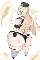 ass ass_focus bache_(azur_lane) big_butt irregulargoblin mesugaki petite petite_body