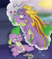 2013 anal anal_fingering anal_sex blush controller crossover cub dragon duo english_text erection friendship_is_magic fuf game_controller gay green_eyes grin heart male masturbation my_little_pony mythological_creature mythological_scalie mythology no_humans open_mouth penetration penis purple_body purple_eyes scalie sitting smooth_skin spike_(mlp) spyro spyro_the_dragon text wings