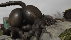 16:9 2024 3d_(artwork) 3d_animation animated anus ass balls bethesda_game_studios big_balls big_butt black_anus brown_balls brown_body brown_claws building butt_jiggle butt_tattoo claws cloud cloudy_sky deathclaw digital_media_(artwork) enclave_(fallout) fallout feet feral genitals glistening glistening_genitalia glowing glowing_eyes hi_res high_framerate horn huge_butt jiggling looking_at_viewer looking_back looking_back_at_viewer male microsoft monster no_sound not_furry nude on_ground post-apocalyptic presenting presenting_hindquarters puffy_anus raining road roblox scalie short_playtime sky solo spikes spikes_(anatomy) storm tagme tail tapping_finger tattoo vehicle video wasteland watermark widescreen willie_piv yellow_eyes