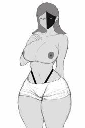 tits tits_out tits_bigger_than_head boobs boobs_out boobs_bigger_than_head boobies female female_only female_focus big_breasts breasts breasts_out breasts_bigger_than_head grey_body grey_skin grey_skinned_female dark_face panties string_panties no_bra no_sex no_sex_(yet) no_series thighs thick_thighs thighs_bigger_than_head thighs_bigger_than_torso big_thighs grey_hair grey_hair_female