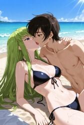 ai_generated anime blacked blacked_clothing breasts c.c. code_geass female girl lelouch_lamperouge