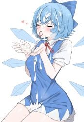 cirno from touhou by kumiyabe