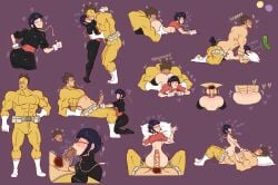 1boy 1girls abs anilingus ass bag balls belt big_ass black_hair blowjob brown_hair clothed clothed_sex cowgirl_position curvy curvy_female fellatio female gloves heart heart_symbol hearts hetero jirou_kyouka kissing kyoka_jiro light-skinned_female light-skinned_male light_skin male male/female mask masked masked_male muscular muscular_male my_hero_academia pecs penis pubic_hair pussy rikido_sato santiago951 sex short_hair source_request straight superhero superhero_costume superheroine tagme vaginal vaginal_penetration vaginal_sex veiny_penis