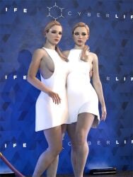 2girls 3d android big_ass big_breasts breasts chloe_(detroit:_become_human) curvaceous curvy curvy_figure detroit:_become_human female female_only gynoid hips hourglass_figure huge_ass huge_breasts humanoid large_ass large_breasts legs light-skinned_female light_skin mature mature_female no_penetration nude nude_female slim_waist thick thick_hips thick_legs thick_thighs thighs voluptuous waist wide_hips word2