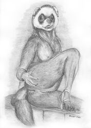 female ferret foxia furry mustelid musteline pussy