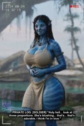 1anthro 1girls 3d 3d_(artwork) 3d_render aged_up ai_generated alien alien_girl armband athletic athletic_female avatar avatar:_fire_and_ash avatar:_the_way_of_water bare_midriff bare_shoulders belly blue_body blue_skin blush braid braids cat_ears cat_tail cleavage crop_top curvy curvy_figure exposed_midriff feline female fingers foliage forest front_view hand_on_hip hands_behind_back high_quality high_resolution hourglass_figure huge_breasts jewelry kiri_(avatar) large_breasts lewdstein loincloth loincloth_only looking_down microskirt midriff miniskirt na'vi necklace nerd no_panties outdoors parody pointy_ears pov recording shy skirt skirt_around_one_leg skirt_lift smile smiling_at_viewer solo standing tail tease text thick_legs thick_thighs toned toned_female toned_stomach tree trees tribal voluptuous voluptuous_female wide_hips