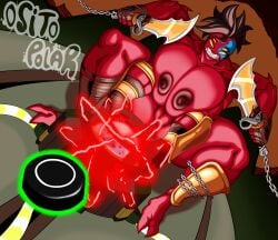 ben_10 ben_10:_protector_of_earth big_breasts big_thighs chaquetrix exhibitionism exposed_breasts exposed_nipples exposed_pussy fourarms huge_breasts kratos_(cosplay) mohawk mohicano nipples ositopolar quicktime_event red_body robot tetramand video_games