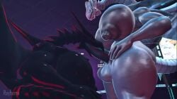 2026 3d 3d_(artwork) 3d_animation animated anthro areola balls better_version_at_paywall big_breasts big_penis black_body black_scales blue-eyes_white_dragon blue_eyes bouncing_balls bouncing_breasts breasts crouching dickgirl digital_media_(artwork) dragon duel_monster duo erect_nipples erection female futanari genitals gynomorph hand_on_hip hand_on_own_hip high_framerate huge_breasts humanoid_genitalia humanoid_penis intersex intersex/female kneeling_oral_position long_penis membrane_(anatomy) membranous_wings mythological_creature mythological_scalie mythology nipples no_sound oral penis puffy_areola rayhuma red-eyes_black_dragon red_eyes scales scalie short_playtime source_filmmaker_(artwork) standing_fellatio tagme tail thick_thighs vein veiny_penis video white_body white_scales wings yu-gi-oh!