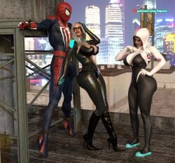 black cat (marvel) from marvel by 3dpose