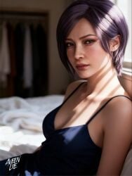 ada_wong ada_wong_(adriana) ai_generated asian_female aveen_lie black_hair game_character looking_at_viewer resident_evil sfw short_hair