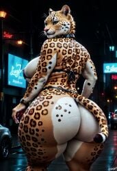 1girls ai_generated animated anthro back_view big_ass big_breasts bikini bouncing_ass female from_behind furry furry_female huge_ass huge_breasts jaguar jaguar_girl jiggle jiggling_ass looking_back mustardshark no_sound rear_view solo tagme thick_thighs twerking video