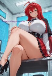 rias gremory from high school dxd by leaguewaifus