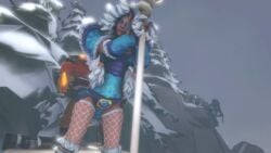 1girls 3d andreygovno blonde_hair boots crystal_maiden dota dota_2 female hood legwear rylai_the_crystal_maiden snow source_filmmaker