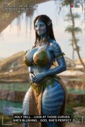 1anthro 1girls 3d 3d_(artwork) 3d_render aged_up ai_generated alien alien_girl armband athletic athletic_female avatar avatar:_fire_and_ash avatar:_the_way_of_water bare_midriff bare_shoulders beautiful belly bikini_top blue_body blue_skin blush bra braid braids cat_ears cat_tail cleavage curvy curvy_figure detailed_background exposed_midriff feline female fingers foliage forest front_view glossy_body hand_on_hip hands_behind_back high_quality high_resolution hourglass_figure huge_breasts jewelry kiri_(avatar) large_breasts lewdstein loincloth loincloth_only looking_down microskirt midriff miniskirt na'vi necklace nerd no_panties oiled outdoors parody pointy_ears pov recording shy skirt skirt_around_one_leg skirt_lift smile smiling_at_viewer solo standing sunlight tail tease text thick_legs thick_thighs toned toned_female toned_stomach tree trees tribal voluptuous voluptuous_female wide_hips