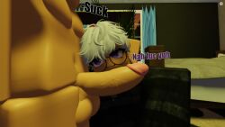 2boys 3d balls colinrr34 commanding dialogue english_text faceless_ambiguous faceless_male femboy gay glasses good_boy house imminent_oral imminent_sex large_penis lashes male male/male male_only messy_hair necklace penis poor_grammar purple_eyes roblox roblox_studio robloxian round_glasses self_upload smug smug_face swear sweater text throbbing_penis twink unknown_character veiny_penis white_hair