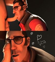 3d balls blowjob blowjob_face fellatio gay gay_sex grabbing_head head_grab leon-azis oral oral_sex sfm sniper_(team_fortress_2) source_filmmaker submissive_male team_fortress_2 testicles