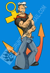 comic grunthouse male male_only popeye popeye_(series) sailor solo tagme