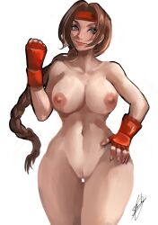 1girls art_of_fighting big_breasts breasts female japanese_female king_of_fighters nude_female orionm pussy snk tagme yuri_sakazaki