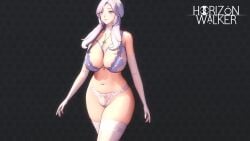3d 3d_animation 3d_model alternate_costume animated areola_slip areolae_slip beauty_mark belly_button bouncing_breasts bra breasts curvaceous curvy curvy_figure dat_ass fit fit_female gloves hair_over_one_eye heels hi_res highres hips horizon_walker hourglass_figure huge_ass huge_breasts huge_butt large_breasts legs light-skinned_female light_skin lingerie lips long_hair mature mature_female mole mole_on_breast mp4 navel necklace official_art panties purple_eyes skindentation sound stockings tagme thick_thighs thighs twintails video vlissing_(horizon_walker) walking wedding_gloves white_gloves white_hair wide_hips