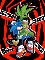 sonic the hedgehog from persona 5 by stariolair