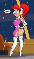 1femboy aged_up alternate_version_available atomic_betty ball_slip balls betty_barrett boob_window breasts bulge bulge_through_clothing canadian cartoon_network casual clothed clothing femboy footwear ftm_crossgender genderswap_(ftm) girly green_eyes handwear high_heel_boots high_heels hourglass_figure huge_balls huge_cock human human_only leotard light-skinned_femboy light_skin lipstick male mammal pale_skin partially_clothed penis pink_jumpsuit red_hair red_lipstick rule_63 sci-fi sissy skindentation solo spacesuit standing teletoon testicles text thick_thighs thigh_boots turned_on white_belt white_elbow_gloves white_headwear white_heels white_high_heels_boots zetaskully