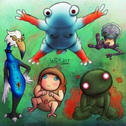 2_fingers 2_toes 3_fingers 3_toes ^w^ amphibian anthro anus areola avian balls beak belly belly_flop big_belly black_collar blue_body blue_eyes blue_scales blue_skin blush blush_lines body_blush breadbug breasts brown_body brown_skin bubble_helmet burrowing_snagret calcified_crushblat claws collar collar_only crystal digital_drawing_(artwork) digital_media_(artwork) disintegration embarrassed falling feathered_wings feathers feet female finger_claws fingers foot_fetish foot_focus footless foreskin frog genitals glowing glowing_eyes green_background green_body green_nipples green_skin group grub-dog_(pikmin) hand_on_ground hand_on_hip head_tilt hi_res lying male moobs mostly_nude mouthless navel nintendo nipple_piercing nipples noseless nude on_back one_leg orange_penis overweight penis piercing pikmin pikmin_(series) poison_(final_fight) poison_gas presenting purple_body purple_skin purple_stripes red_eyes reptile scales scalie signature simple_background sitting sitting_on_ground smile smoky_progg snake spread_vulva spreading striped_arms striped_body striped_genitalia striped_legs striped_penis stripes studded_collar studs tan_belly tan_body tan_skin toe_claws toes vulva vulva_blush wdkinc white_body white_feathers winged_arms wings wollywog yellow_eyes