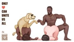 1boy 1dog 2girls bean_bag bestiality_impregnation blowjob canid canine canine_genitalia canine_penis canis closed_eyes doggy_style domestic_dog female female_on_feral female_penetrated feral feral_male feral_male/human_female feral_male_on_human_female feral_on_female feral_on_human fistbump foursome from_behind_position gold_jewelry golden_retriever hand_on_head human_female interracial interracial_couple interracial_fellatio interspecies interspecies_fellatio interspecies_pregnancy lupaningyo male male_penetrating_female multiple_girls multiple_pregnancies penis pregnant pregnant_belly pregnant_female qr_code signature simple_background vagina vaginal_penetration vaginal_sex white_background zoophilia