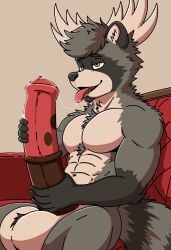 5_fingers abs after_fellatio ai_generated anthro anthro_only antlers aroused aroused_face aroused_male balls balls_tuft beard bedroom_eyes big_balls big_penis big_testicles bodily_fluids brown_penis completely_nude erection explicit_male_nudity grey_body grey_fur holding_penis horse_genitalia horse_penis hybrid indoors male male_focus male_only mammal moose moose_antlers multicolored_body multicolored_fur multicolored_penis muscular muscular_anthro muscular_male naughty_face navel nude nude_anthro nude_male open_mouth pecs pectorals penile_masturbation penis pink_penis precum procyonid raccoon raccoon_ears raccoon_tail red_sofa rjquaty rolling_eyes room saliva saliva_string saliva_trail sitting six_pack sofa tail teeth_showing testicles thick_penis thick_thighs thighs tongue_out two_tone_body two_tone_fur two_tone_penis two_tone_tail yellow_eyes