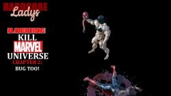 1boy 1girls bikini blood death deicide fatality female femdom gore hardcoreladys muscular_female spider-man spider-man_(series) tagme