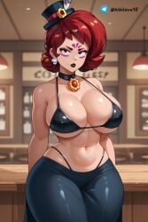 ai_generated bibilove18 half-dressed lola_(brawl_stars) saloon