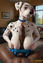 101_dalmatians ai_generated animated anthro balls bbc big_balls big_breasts big_penis breast_play breasts brown_balls brown_penis canid canine canis clothing collar dalmatian dark_balls dark_body dark_penis dark_skin domestic_dog duo erection female female_on_human first_person_view furniture furry genitals glans glistening glistening_genitalia glistening_penis holding_breast huge_breasts huge_cock human human_on_anthro human_pov inside interspecies living_room long_penis looking_at_viewer male male/female male_on_anthro male_pov mammal paizuri penis perdita sex sofa tagme thick_penis titjob topwear tube_top vein veiny_penis video vlrgromns