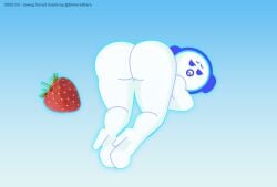 accurate_art_style ass_up back_view big_ass big_butt cartoon_network elmorestars fitness hulu looking_at_viewer looking_back ori_(the_wonderfully_weird_world_of_gumball) the_amazing_world_of_gumball the_wonderfully_weird_world_of_gumball white_body white_skin