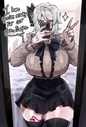 egg_vibrator faust_(limbus_company) limbus_company project_moon renata11033 sex_toy tagme vibrator vibrator_in_thighhighs vibrator_under_clothes