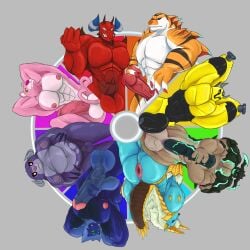 abs absurd_res alien animal_genitalia anthro anus arachnichimp balls ben_10 big_chest big_penis capcom cartoon_network chaor chaotic chimera chimera_(kaijudo) color_wheel_challenge demon donisette dota dragon equine_genitalia european_mythology fanged_wyvern fangs felid foreskin genital_slit genitals group hands_behind_back harbinger_the_outworld_devourer hi_res humanoid hybrid invizimals kaijudo kaijudo_rise_of_the_duel_masters male mammal monster_hunter moobs musclegut muscular mythological_creature mythological_scalie mythology nude overweight pantherine penis penis_grab pink_panther pink_panther_(series) pose presenting presenting_anus presenting_penis primate scalie scaradorable_of_gloom_hollow small_penis spidermonkey_(ben_10) talpaedan taur teeth tigershark_(character) tigershark_(invizimals) uncircumcised valve vein veiny_penis western_dragon wyvern zinogre
