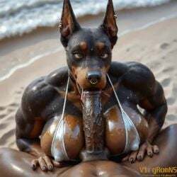 ai_generated all_fours animated anthro anthro_penetrated ass bbc beach big_breasts big_butt bikini breasts canid canine canis closed_eyes clothing curvy_figure dark_body dark_penis dark_skin deep_throat dobermann domestic_dog ear_piercing facial_piercing fellatio female female_on_human female_penetrated first_person_view furry genitals huge_breasts huge_butt human human_on_anthro human_penetrating human_penetrating_anthro human_penetrating_female human_pov humanoid_genitalia humanoid_penis interspecies male male/female male_on_anthro male_penetrating male_penetrating_anthro male_penetrating_female male_pov mammal mature_female narrowed_eyes nose_piercing oiled_body oral oral_penetration penetration penile penis piercing pinscher seaside sex swimwear tagme tongue_out_fellatio video vlrgromns
