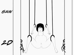 anal anal_vore animated anus bondage falling female male s&m sitting tagme vore