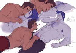 2boys bara forsaken_(roblox) gay guest_1337_(forsaken) guest_1337_(the_last_guest) male matt_(the_last_guest) muscles muscular muscular_male roblox roblox_game robloxian tagme the_last_guest ti77yl0ver ti77ylover topless yaoi